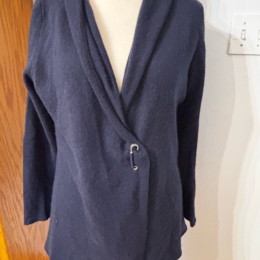 Cynthia Rowley Dark Blue Cashmere Sweater size L